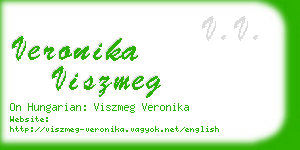 veronika viszmeg business card